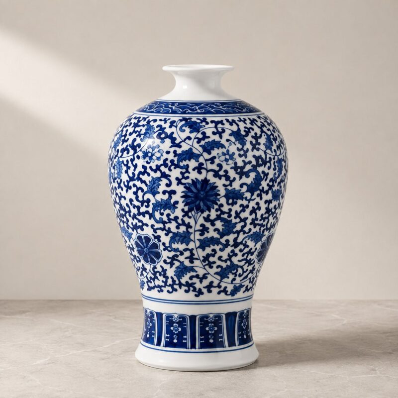 Blue & White Meiping — Harmony and Timeless Elegance