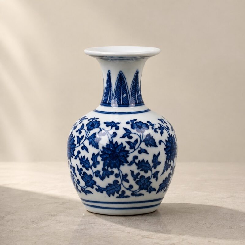 Miniature Blue & White Appreciation Vase