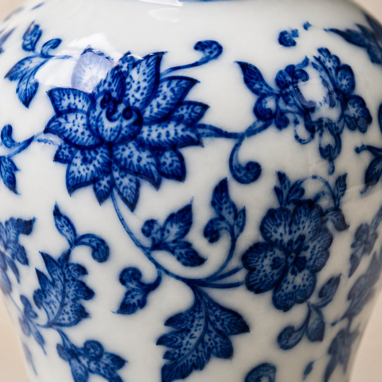 Miniature Blue & White Meiping