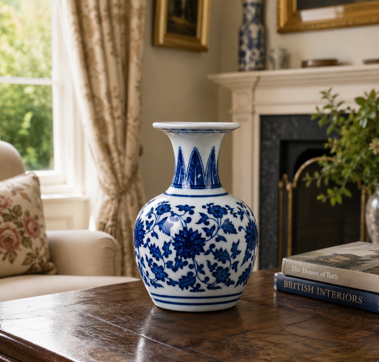 Miniature Blue & White Appreciation Vase