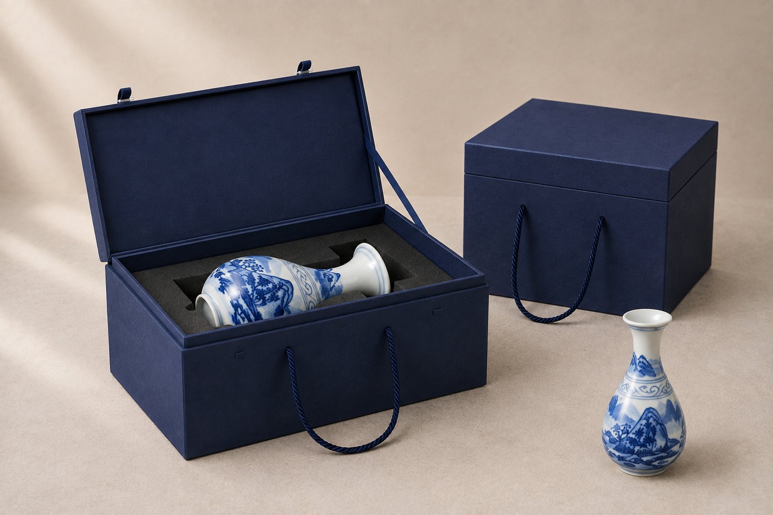 Miniature Landscape Vase — Tranquility and Resilience