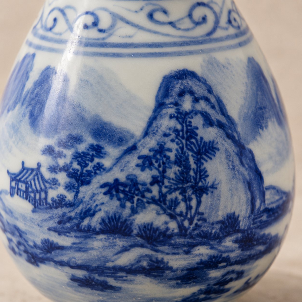 Miniature Landscape Vase — Tranquility and Resilience