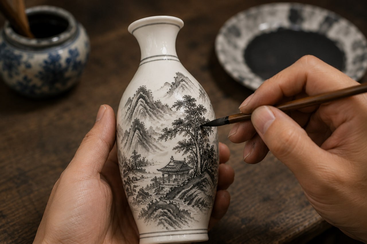 Vaso paesaggistico in miniatura: tranquillità e resilienza - Image 5