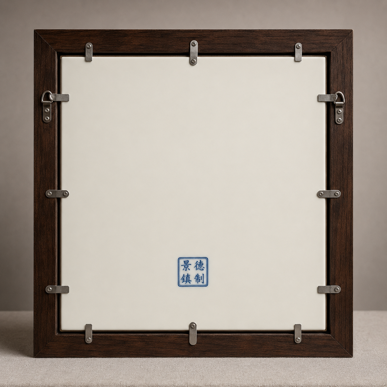 Enduring Mountains & Waters · Blue & White Porcelain Panel - Image 5