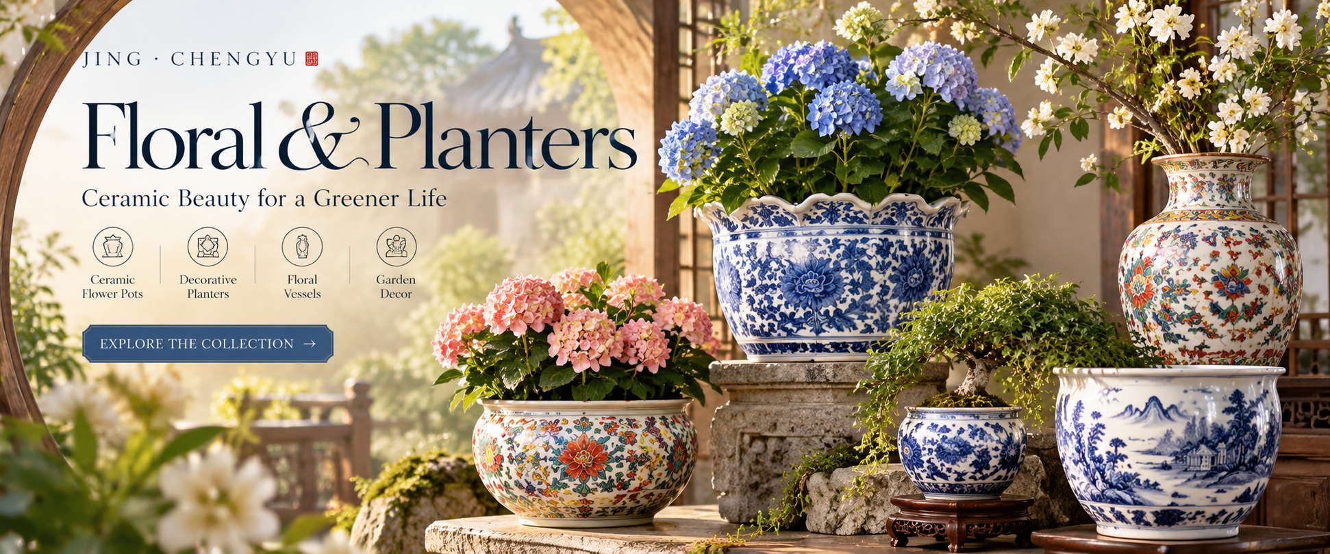 Floral and Planters — Ceramic Beauty for a Greener Life