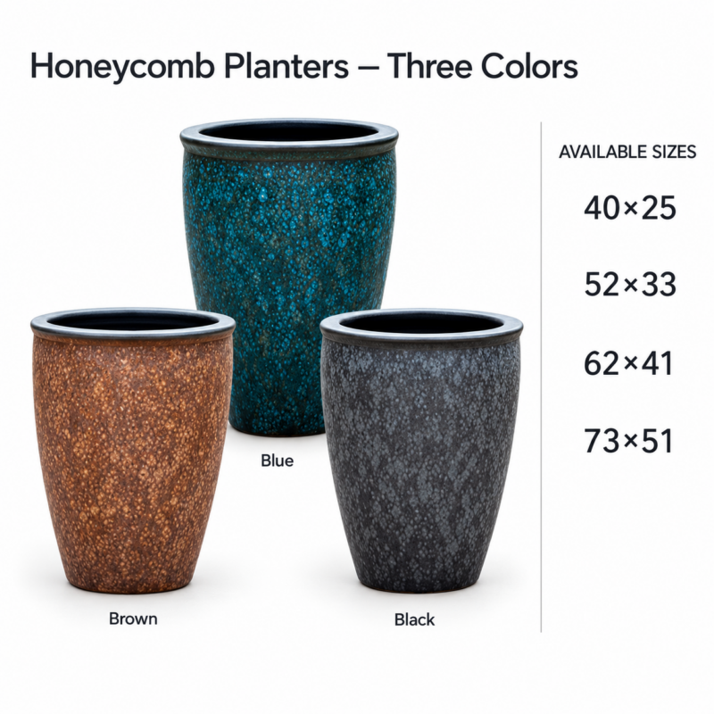 Honeycomb Planters – Three Colors