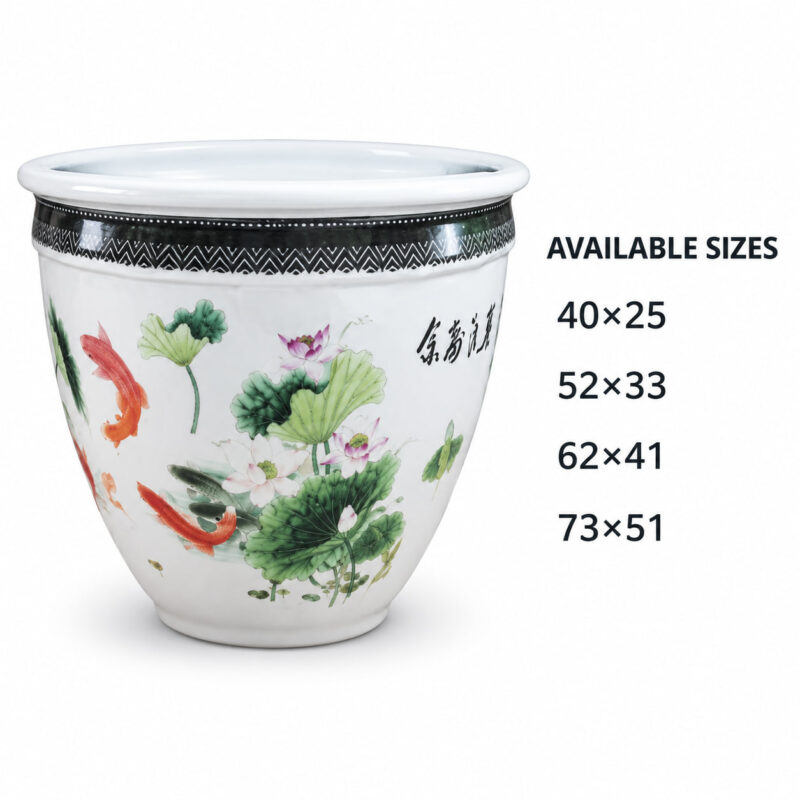 Landscape Painting Ceramic Planter