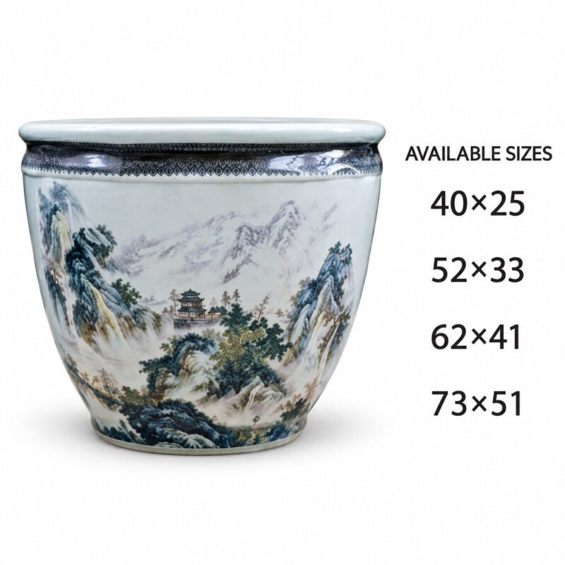Lotus Flower Ceramic Planter