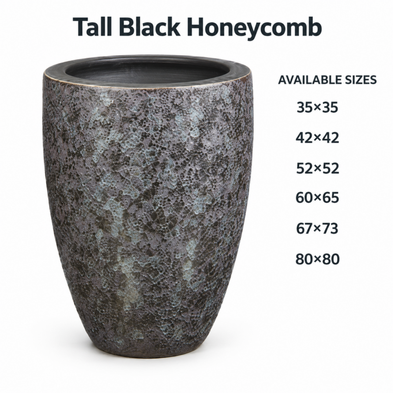 Tall Black Honeycomb