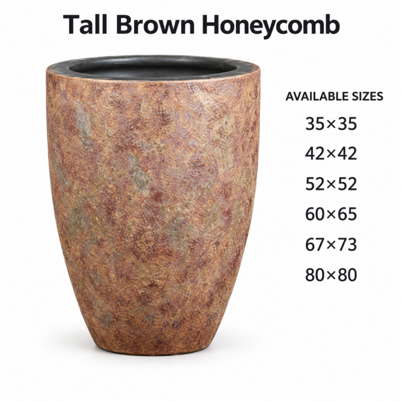 Tall Brown Honeycomb