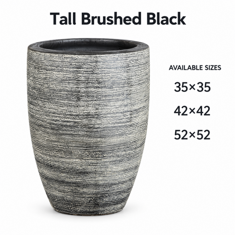 Tall Brushed Black